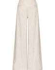 WIDE LEG GABARDINE PANTS