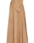 A-LINE MIDI SKIRT WITH A PLEATED BOW ON WAIST